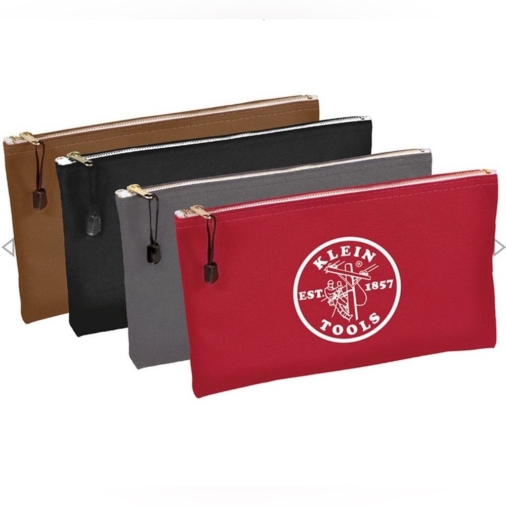 Klein Tools Canvas Zipper Bags 4-Pack